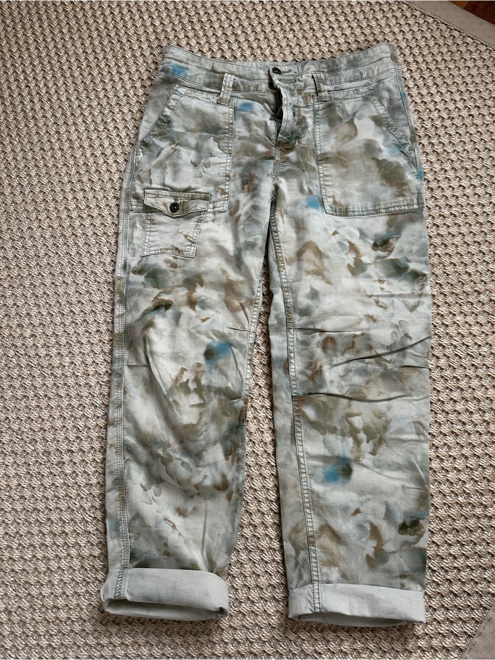 Anthropologie Wanderer light green pants